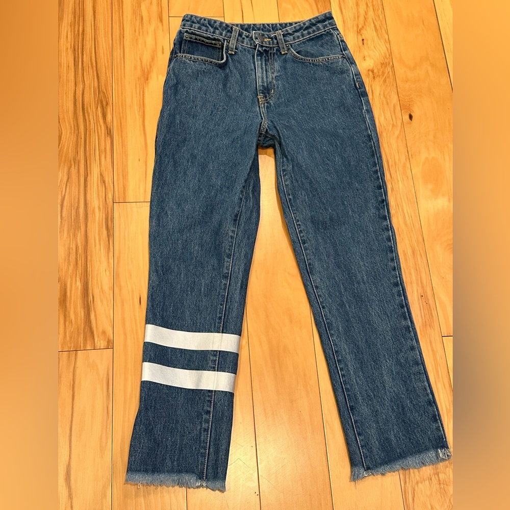 NWOT CARMAR (LF) Juliet Relaxed Fit High Rise Boyfriend Jean Reflectors